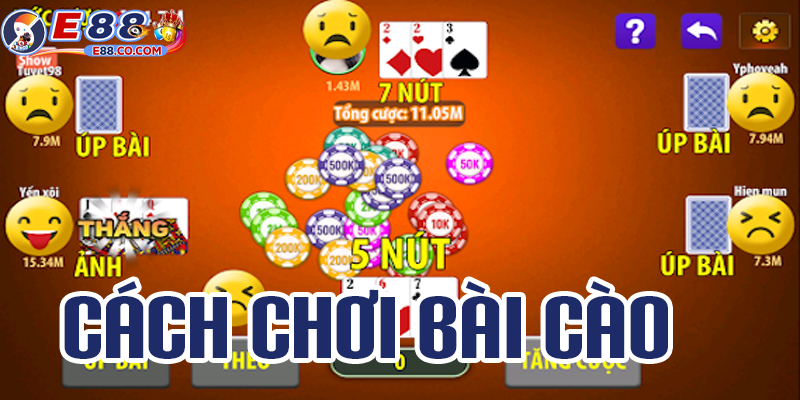 Hướng dẫn cách vào chơi bài cào trên nhà cái E88