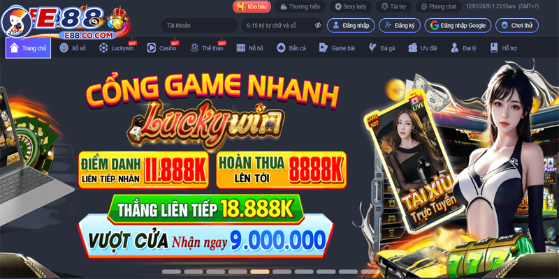 Đánh giá E88 qua giao diện hệ thống web